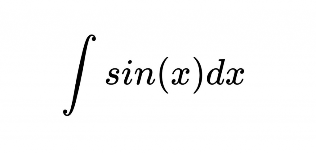 integral of sin x